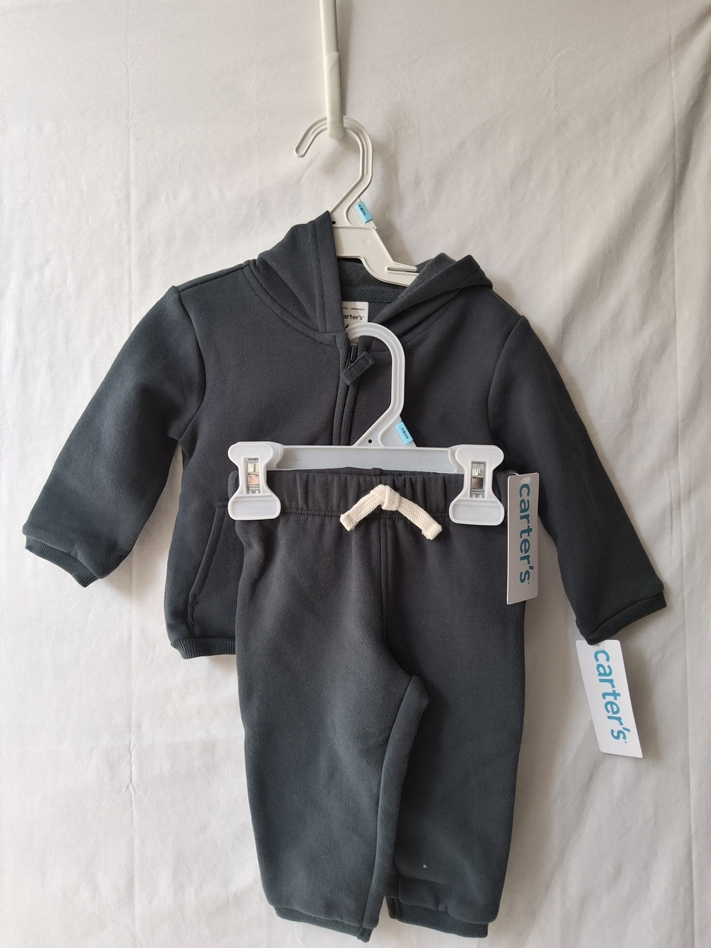 Carter's Charcoal Hooded Sweatshirt and Jogger Set